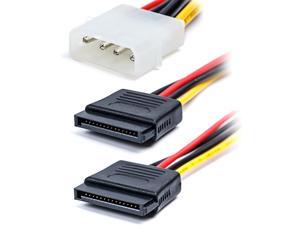 TxLove 4 Pack 6-Inch/15CM 4pin to 15pin SATA Power Splitter Cable Hard Drive HDD SSD TxLove 4 Pack 6-Inch/15CM 4pin to 15pin SATA Power Splitter Cable Hard Drive HDD SSD