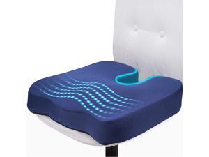 Gel Seat Cushion for Long Sitting, Orthopedic Gel & Memory Foam Chair Cushion for Desk Chair, Pressure Relief Gel Chair Cushion for Office Chairs, Firm Coccyx Cushion for Back Tailbone Pain Relief Gel Seat Cushion for Long Sitting, Orthopedic Gel & Memory Foam Chair Cushion for Desk Chair, Pressure Relief Gel Chair Cushion for Office Chairs, Firm Coccyx Cushion for Back Tailbone Pain Relief