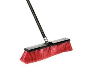 18" Commercial Multi-Surface Push Broom, Red 18" Commercial Multi-Surface Push Broom, Red