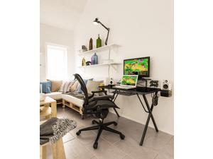 Professional Gaming Desk Pro with Built-in Storage, Metal Accessory Holders and Cable Slots Professional Gaming Desk Pro with Built-in Storage, Metal Accessory Holders and Cable Slots