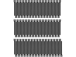 100pcs Reusable Fastening Adjustable Cable Ties Wire Management (8 Inch, Black) 100pcs Reusable Fastening Adjustable Cable Ties Wire Management (8 Inch, Black)