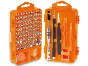 110 in 1 Precision Screwdriver Set with Phillips, More& Torx Bits, Non-Slip Magnetic Electronics Tool Kit 110 in 1 Precision Screwdriver Set with Phillips, More& Torx Bits, Non-Slip Magnetic Electronics Tool Kit
