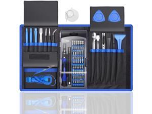 80 IN 1 Professional Computer Repair Tool Kit, Precision Laptop Screwdriver Set, with 56 Bit, Anti-Static Wrist and 24 Repair Tools, Suitable for Macbook, PC, Tablet, PS4, Xbox Controller Repair 80 IN 1 Professional Computer Repair Tool Kit, Precision Laptop Screwdriver Set, with 56 Bit, Anti-Static Wrist and 24 Repair Tools, Suitable for Macbook, PC, Tablet, PS4, Xbox Controller Repair