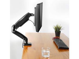 Single Monitor Desk Mount - Articulating Gas Spring Monitor Arm, Removable VESA Mount Desk Stand with Clamp and Grommet Base - Fits 13 to 27 Inch LCD Computer Monitors, VESA 75x75, 100x100 Single Monitor Desk Mount - Articulating Gas Spring Monitor Arm, Removable VESA Mount Desk Stand with Clamp and Grommet Base - Fits 13 to 27 Inch LCD Computer Monitors, VESA 75x75, 100x100