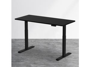 Dual Motor Adjustable Electric Stand Up Office Desk Set, 47" Height & 63" Width, Support 220 lbs with 4 Memory Presets, Black Dual Motor Adjustable Electric Stand Up Office Desk Set, 47" Height & 63" Width, Support 220 lbs with 4 Memory Presets, Black