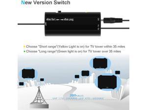 TV Antenna, 2020 Indoor Amplified Digital TV Antenna 200 Miles Range Signal Booster for 4K Free Local Channels 17ft Coax Cable Support All TV's TV Antenna, 2020 Indoor Amplified Digital TV Antenna 200 Miles Range Signal Booster for 4K Free Local Channels 17ft Coax Cable Support All TV's