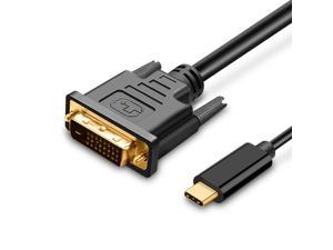 USB C to DVI Cable 4K@30Hz Thunderbolt to DVI Cable 6FT USB Type-C to DVI Female Support 2017-2020 MacBook Pro Surface Book 2 Dell XPS 13 Galaxy S10 (UPGROWCMDM6)