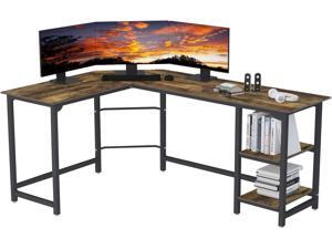 L Shaped Desk Home Office Corner Desk Computer Table Sturdy Gaming Desk Writing Desk Studio Craft Desk Workstation(Rustic Brown) L Shaped Desk Home Office Corner Desk Computer Table Sturdy Gaming Desk Writing Desk Studio Craft Desk Workstation(Rustic Brown)