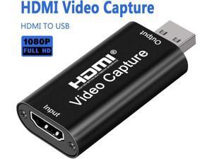 HDMI Video Capture, Audio Video Capture Cards HDMI to USB 2.0, Full HD 1080p Record , Live Streaming, Live Broadcasting Capture HDMI Video Capture, Audio Video Capture Cards HDMI to USB 2.0, Full HD 1080p Record , Live Streaming, Live Broadcasting Capture