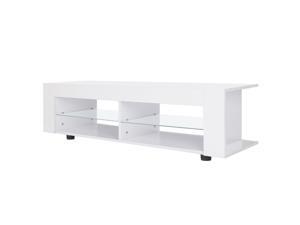 53'' TV Stand Unit Cabinet w/ LED 4 Open Shelves High Gloss RC Console Table 53'' TV Stand Unit Cabinet w/ LED 4 Open Shelves High Gloss RC Console Table