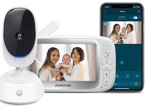 Motorola Connect40 by Hubble Connected Video Baby Monitor - 5" Parent Unit and HD Wi-Fi Viewing for Baby, Elderly, Pet - 2-Way Audio, Night Vision, Remote Pan/Digital Zoom