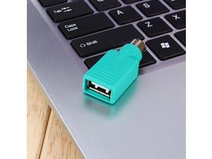 2PCS PS/2 Female to USB Male Adapters Converter For PC Computer Keyboard MouseSG 