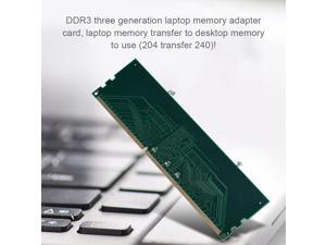 Laptop DDR3 RAM to Desktop Adapter Card Memory RAM Tester SO-DIMM DDR3 Converter Laptop DDR3 RAM to Desktop Adapter Card Memory RAM Tester SO-DIMM DDR3 Converter