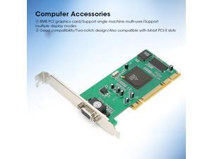 Graphics Card VGA PCI 8MB 32bit Desktop Computer Accessories Multiple Display Graphics Card VGA PCI 8MB 32bit Desktop Computer Accessories Multiple Display