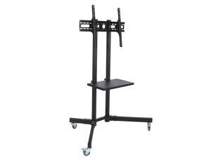Mobile TV Cart Adjustable Stand Mount for 32-65 Inch LCD/LED Flat Panel Screen with Wheels