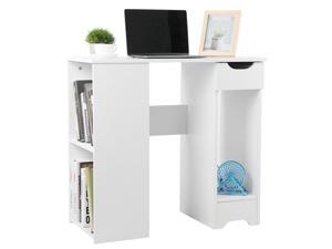 Computer Desk Home Office Desk Laptop Study Workstation Table w/ Shelves+Drawers