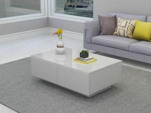 Coffee Table High Gloss Accent Tea End Table Living Room W/ 4 Storage Drawer NEW Coffee Table High Gloss Accent Tea End Table Living Room W/ 4 Storage Drawer NEW
