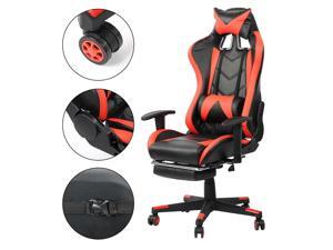 Gaming Chair with Footrest High-Back PU Leather Office Chair with Headrest maximum load 200KG / 440.9lb Gaming Chair with Footrest High-Back PU Leather Office Chair with Headrest maximum load 200KG / 440.9lb
