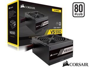 CORSAIR VS Series VS550, 550W, Active PFC, 80 PLUS White Certified Power Supply, Game Stability Silent Non-modular Power Supply CORSAIR VS Series VS550, 550W, Active PFC, 80 PLUS White Certified Power Supply, Game Stability Silent Non-modular Power Supply