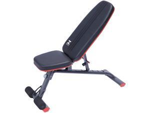 ZELUS Adjustable Weight Bench with 6 Angles | Folding Workout Bench for Home Gym Workouts | Essential Strength Training Equipment Exercise Bench for Dumbbells Bench Presses Situps More, Black and Red ZELUS Adjustable Weight Bench with 6 Angles | Folding Workout Bench for Home Gym Workouts | Essential Strength Training Equipment Exercise Bench for Dumbbells Bench Presses Situps More, Black and Red