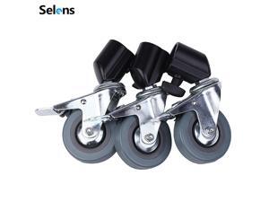 Selens 3pcs Heavy Duty Universal Caster Wheels For Light Stand Photography Studio Boom Selens 3pcs Heavy Duty Universal Caster Wheels For Light Stand Photography Studio Boom