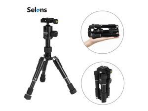 Selens Mini Aluminum Portable Tripod with Ball Head For Video DSLR Vlog Cameras Selens Mini Aluminum Portable Tripod with Ball Head For Video DSLR Vlog Cameras
