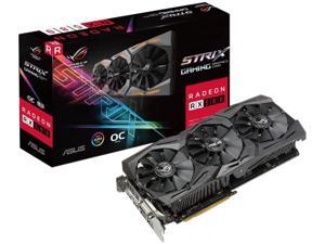 Asus AMD Radeon 8GB GDDR5 DVI 2HDMI 2DisplayPort PCI-Express Video Card Model STRIX RX 580 OC GAMING Asus AMD Radeon 8GB GDDR5 DVI 2HDMI 2DisplayPort PCI-Express Video Card Model STRIX RX 580 OC GAMING