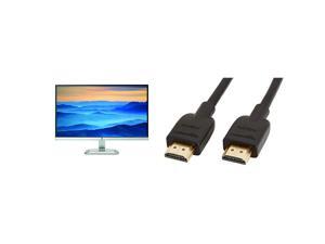 HP 27er 27-in IPS LED Backlit Monitor (T3M88AA#ABA) & AmazonBasics High-Speed 4K HDMI Cable, 6 Feet, 1-Pack HP 27er 27-in IPS LED Backlit Monitor (T3M88AA#ABA) & AmazonBasics High-Speed 4K HDMI Cable, 6 Feet, 1-Pack