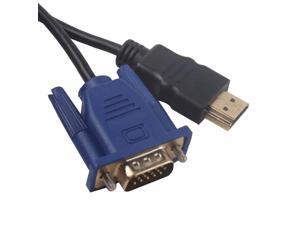 1.8m 6Ft HDMI Male to VGA HD-15 15Pin Male Adapter Cable Cord for DVD HDTV PS3 1.8m 6Ft HDMI Male to VGA HD-15 15Pin Male Adapter Cable Cord for DVD HDTV PS3