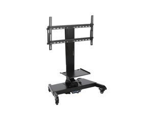 CO-Z Mobile Motorized TV Lift Floor Stands Rolling TV Carts for Flat Screen 32 to 65 Inches TVs with Wheels Shelves Height Adjustable with Remote Controller (Motorized Lift for 32 to 65 Inches TVs)