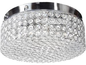 CO-Z Modern Crystal Ceiling Light Fixture, Flush Mount Ceiling Lights for Hallway Dining Bedroom Kitchen Bathroom, 120W Dimmable Close to Ceiling Lights with 12 Inch Round Crystal Shade CO-Z Modern Crystal Ceiling Light Fixture, Flush Mount Ceiling Lights for Hallway Dining Bedroom Kitchen Bathroom, 120W Dimmable Close to Ceiling Lights with 12 Inch Round Crystal Shade