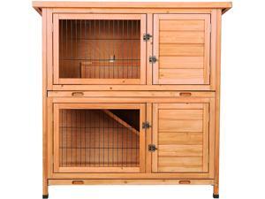 CO-Z Topnotch Weatherproof Indoor Outdoor Wooden Bunny Rabbit Hutch Cat Shelter Guinea Pig House CO-Z Topnotch Weatherproof Indoor Outdoor Wooden Bunny Rabbit Hutch Cat Shelter Guinea Pig House