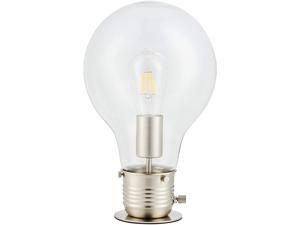CO-Z Industrial Table Lamp Brushed Nickel with Glass Shade and Metal Stand, Vintage Desk Lamp with Plug-in and On/Off Switch, Bedside Nightstand Lamp for Bedroom, Home Office, 8W LED Edison Bulb Incl. CO-Z Industrial Table Lamp Brushed Nickel with Glass Shade and Metal Stand, Vintage Desk Lamp with Plug-in and On/Off Switch, Bedside Nightstand Lamp for Bedroom, Home Office, 8W LED Edison Bulb Incl.