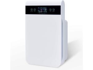 CO-Z HEPA Air Purifier for Home Office Basement, 6-in-1 Air Cleaner with UV Light Sanitizer, True HEPA Filter, Large Air Purifier for Bedroom, Helps Alleviate Allergies, Removes Pet Hair, Smoke