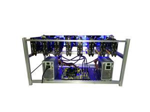 Mining Frame 8 GPU Aluminum Miner Case Stackable Mining Rig Case Mining Frame 8 GPU Aluminum Miner Case Stackable Mining Rig Case