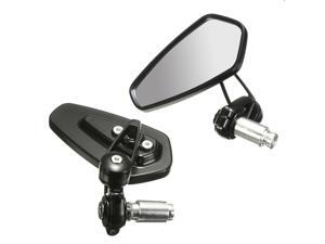 2Pcs 7/8 Inch 22mm Motorcycle Handle Bar End Rearview Side Mirrors Aluminum For Triumph Speed Triple Universal Silver 2Pcs 7/8 Inch 22mm Motorcycle Handle Bar End Rearview Side Mirrors Aluminum For Triumph Speed Triple Universal Silver