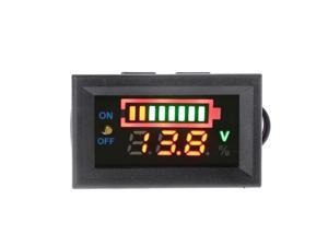 12V Car Lead Acid Battery Charge Level Indicator Battery Tester Lithium Battery Capacity Meter LED Tester Voltmeter Dual Display 12V Car Lead Acid Battery Charge Level Indicator Battery Tester Lithium Battery Capacity Meter LED Tester Voltmeter Dual Display