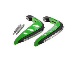Handlebar Guard With White DRL LED Light Dirt Bike ATV Motocross Motorcycle Handguard Protector Green Handlebar Guard With White DRL LED Light Dirt Bike ATV Motocross Motorcycle Handguard Protector Green