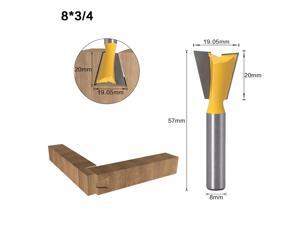 Drillpro 8mm Shank Dovetail Joint Router Bits Set 14 Degree Woodworking Engraving Bit Milling Cutter for Wood-3/4 Inch Drillpro 8mm Shank Dovetail Joint Router Bits Set 14 Degree Woodworking Engraving Bit Milling Cutter for Wood-3/4 Inch