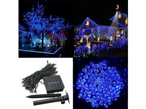200 LED Solar Powered Fairy String Light Garden Party Decor Christmas Blue