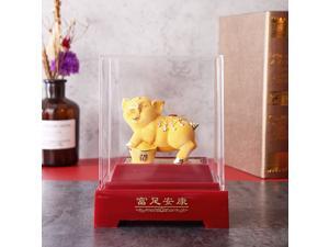 2019 Chinese Zodiac Gold Pig Money Wealth Statue Office Home Decorations Ornament Gift #2 2019 Chinese Zodiac Gold Pig Money Wealth Statue Office Home Decorations Ornament Gift #2