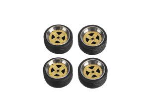 4Pcs Wheels Alloy Rubber Tire Axle Brake Disc for 1:64 Hot Wheel Tomy Car Model 8 4Pcs Wheels Alloy Rubber Tire Axle Brake Disc for 1:64 Hot Wheel Tomy Car Model 8