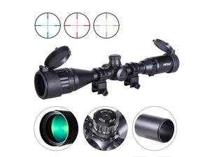 Pinty 4-16X40 Rifle Scope AO Red Green Blue Illuminated Mil Dot with Flip-Open Covers, Sunshade Tube Pinty 4-16X40 Rifle Scope AO Red Green Blue Illuminated Mil Dot with Flip-Open Covers, Sunshade Tube