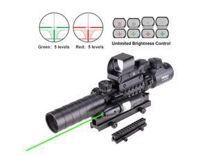 Pinty Rifle Scope 3-9x32 Rangefinder Illuminated Reflex Sight 4 Reticle Green Dot Laser Sight Pinty Rifle Scope 3-9x32 Rangefinder Illuminated Reflex Sight 4 Reticle Green Dot Laser Sight