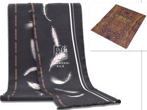 Luxury Gift 100% Pure Silk Scarfs For Men 72"*6" Heavy-weight Mulberry Silk Luxury Gift 100% Pure Silk Scarfs For Men 72"*6" Heavy-weight Mulberry Silk
