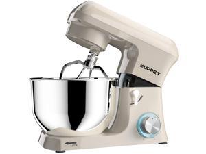 KUPPET Stand Mixer, 6.5-QT 700W 6-Speed Tilt-Head Food Mixer, Metal Kitchen Electric Mixer with Dough Hook, Wire Whip & Beater, Almond Cream KUPPET Stand Mixer, 6.5-QT 700W 6-Speed Tilt-Head Food Mixer, Metal Kitchen Electric Mixer with Dough Hook, Wire Whip & Beater, Almond Cream