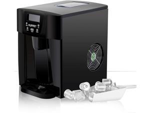 KUPPET 2 in 1 Countertop Ice Maker, Produces 36 lbs Ice in 24 Hours, Ready in 6min, LED Display (Black) KUPPET 2 in 1 Countertop Ice Maker, Produces 36 lbs Ice in 24 Hours, Ready in 6min, LED Display (Black)