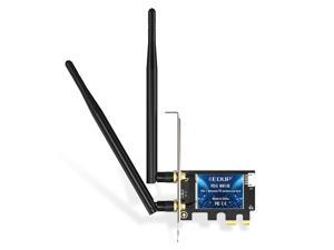 EDUP WiFi 6E Intel AX210 5374Mbps PCI Express Wireless Wifi Adapter Blue-tooth5.2 802.11ac/AX 2.4G/5G/6GHz PCIe Wifi Network Card