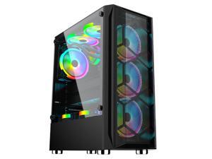 BFY- Computer case mid tower ATX for gaming with RGB led lights cooling fan full white for desktop pc
Tempered Glass BFY- Computer case mid tower ATX for gaming with RGB led lights cooling fan full white for desktop pc
Tempered Glass