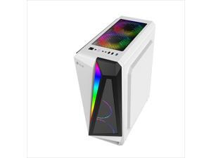 BFY- Computer case mid tower ATX for gaming with RGB led lights cooling fan full white for desktop pc
Tempered Glass BFY- Computer case mid tower ATX for gaming with RGB led lights cooling fan full white for desktop pc
Tempered Glass